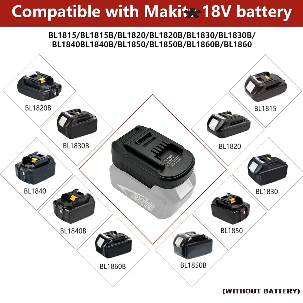 MT18EIN Converter for makita t - Brushless Cordless Electric Drill 18V recension och pris